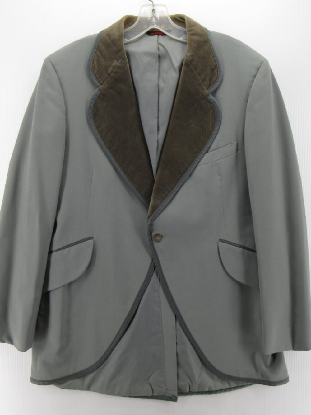 VINTAGE After Six Coat 42 Tuxedo Blazer Velvet Lapel Formal Dinner 70s*